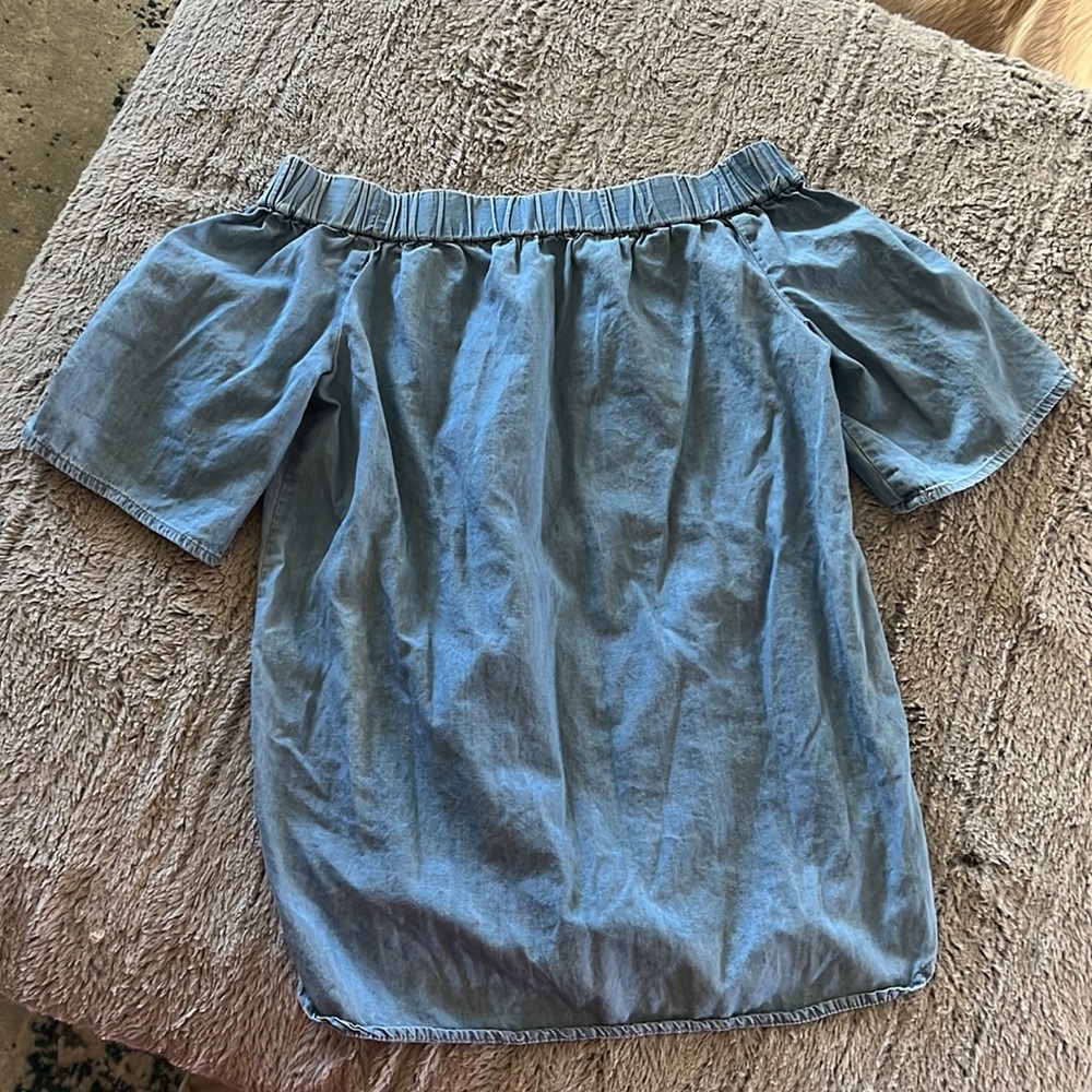 Jean Off The Shoulder Women’s Top